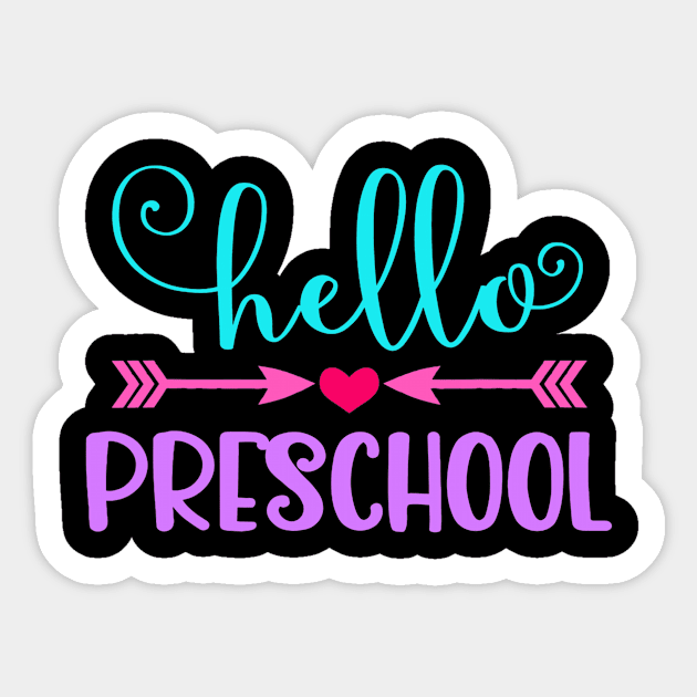 Hello Preschool Back To School Teachers Students Gift Sticker by Ortizhw